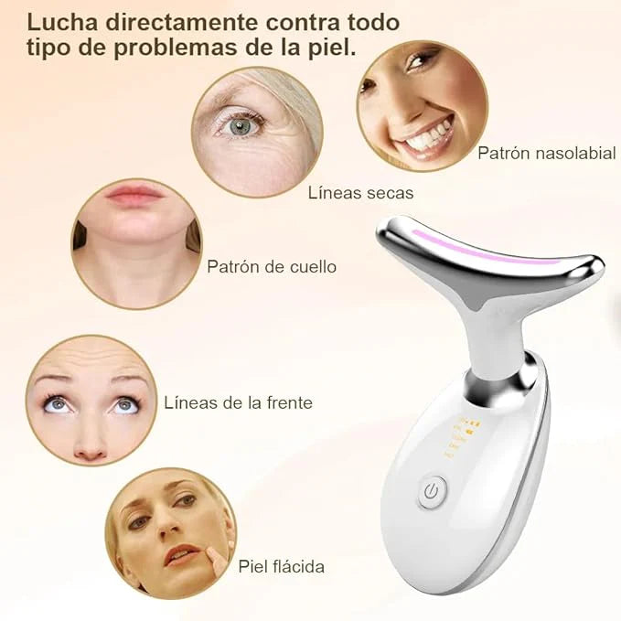 ✨ Masajeador facial antipapada 🌟 CON LUZ LED ✨ + Regalo 🎁