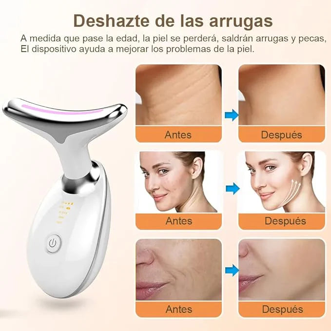 ✨ Masajeador facial antipapada 🌟 CON LUZ LED ✨ + Regalo 🎁