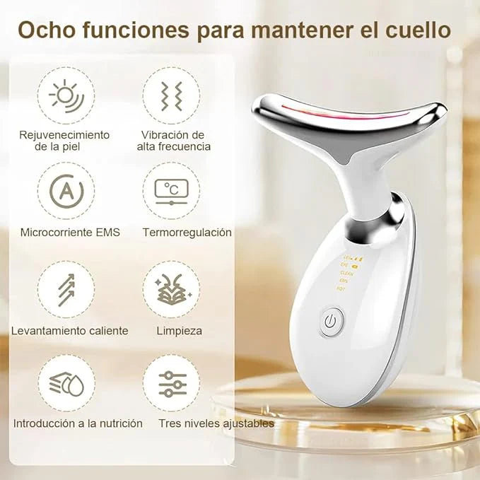 ✨ Masajeador facial antipapada 🌟 CON LUZ LED ✨ + Regalo 🎁