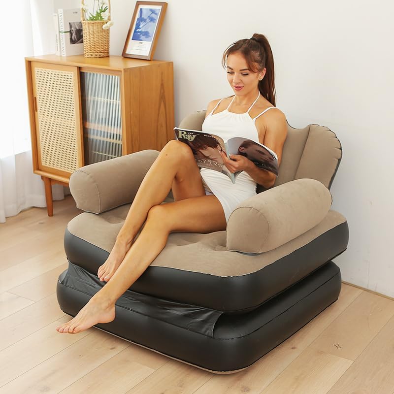 Sofa Cama Plegable Portátil 2 En 1 Infla