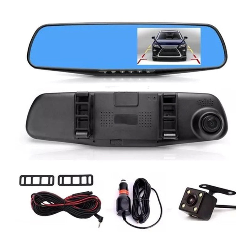 🚗 Espejo Retrovisor Doble Camara Dvr Hd🚗