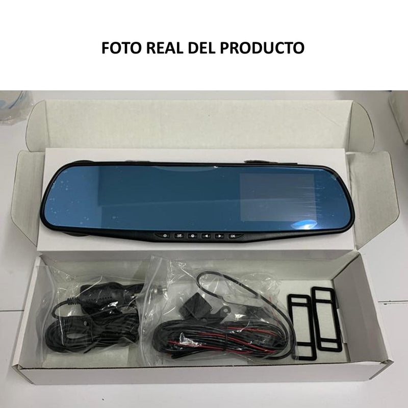 🚗 Espejo Retrovisor Doble Camara Dvr Hd🚗