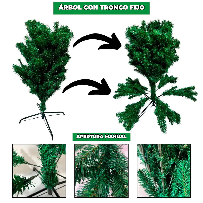 🎄BLACK FRIDAY: ÁRBOL DE NAVIDAD PINO CLÁSICO [ENVÍO GRATIS + ✨LUCES LED DE REGALO✨ PARA LOS PRIMEROS 10 CLIENTES]🎄